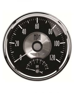 Auto Meter 5" Tachometer/Speedo 8K RPM/120 MPH Elec Prestige Black Diamond