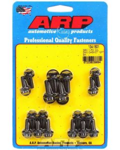 ARP Oil Pan Bolt 12PT SB Chev With 1-Piece Rubber Pan Gasket Black