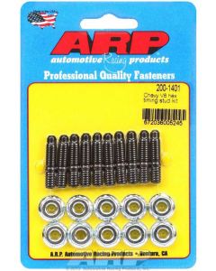 ARP Timing Cover Bolt Kit Hex Nut suit SB/BB Chev & V6 Black