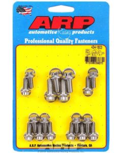 ARP Oil Pan Bolt Kit 12PT SB Chev w/ 1-Piece Ru BBer Gasket Stainless