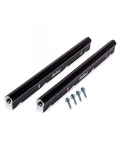 Edelbrock Fuel Rails Aluminum Black Anodized Chevy Pair