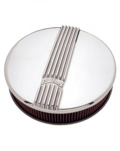Edelbrock Air Cleaner Assembly Classic 14" Round Polished Logo 3.900"