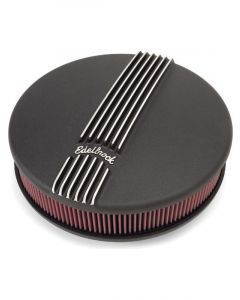 Edelbrock Air Cleaner Assembly Classic Series 14" Round Black Logo 3.900"