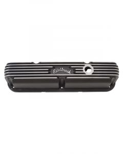 Edelbrock Valve Covers Classic Stock Black Finned Logo For Chrysler SB P…