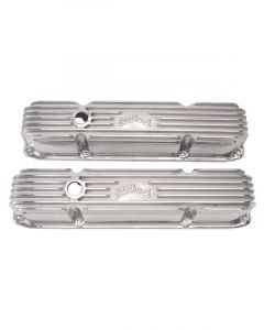 Edelbrock Valve Covers Classic Series Stock Finned Logo For Chrysler BB P…