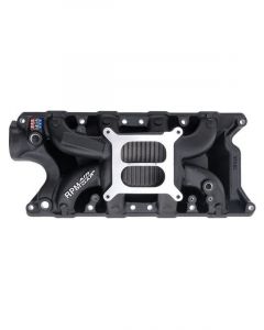 Edelbrock Intake Manifold Performer RPM Air Gap Black Square Bore Ford SB