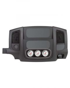 Auto Meter Gauge Panel Plastic Black Three 2 1/16" Holes Dodge Pickup
