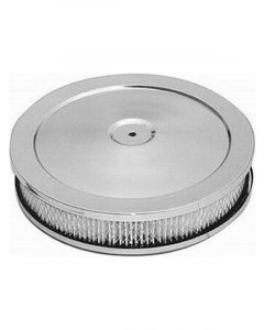 RPC 10" X 2" Chrome, Steel Muscle Car Style Air, Cleaner With Raised Ba…