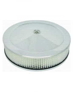 RPC 14" X 3", Stainless Muscle Car Style, Air Cleaner With Recessed, Ba…