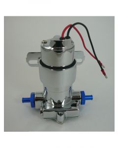 RPC Chrome Electric Fuel Pump, 454LPH-14PSI, 3/8", Inlet/Outlet, Fits,…