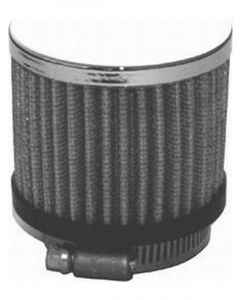 RPC Chrome Steel Clamp-On Open, Filter Breather Without, Shield, 3" Tal…
