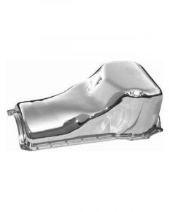 RPC Chrome Steel Stock Oil Pan, Fits 1970-80 Ford V8, 351C-351M-400M, F…