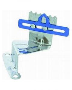 RPC Chrome Steel Timing Tab, 7" With Pointer, Fits S/B Chev 283-350