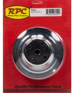 RPC Chrome Steel Water Pump, Upper Pulley, Double Groove, 6.30" Dia, 2.…
