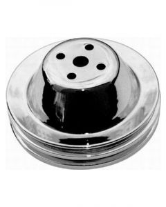 RPC Chrome Steel Water Pump, Upper Pulley, Double Groove, 6.40" Dia, 1.…