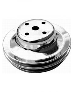 RPC Chrome Steel Water Pump, Upper Pulley, Double Groove, 6.30" Dia, 2.…