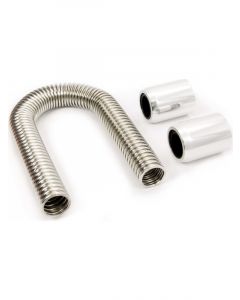 RPC S/Steel Radiator, Hose Kit, 36" Hose, Length With Polished End Caps