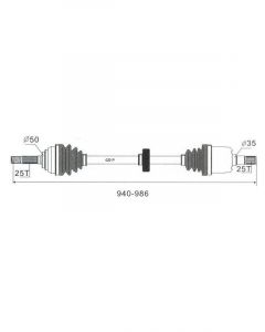 Protex CV Driveshaft