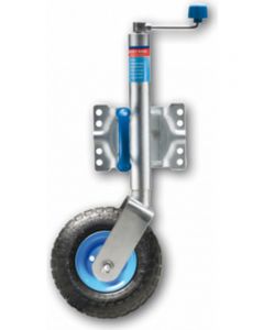 ARK Jockey Wheel 10" Pneumatic Steel Rim W/Swivel U-Bolt Brkt Hvy