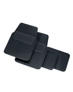 Carfit Rubber Car Mat Classic Black 4pcs Front & Rear Set