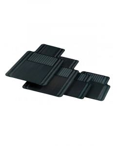 Carfit Rubber Car Mat Slimline Black 4pcs Front & Rear Set