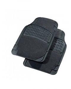 Carfit Carpet Rubber Car Mat Majestic Black 2pcs Front