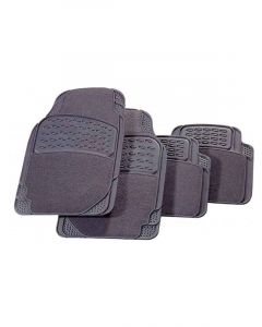 Carfit Carpet Rubber Car Mat Majestic Black 4pcs Front & Rear Set