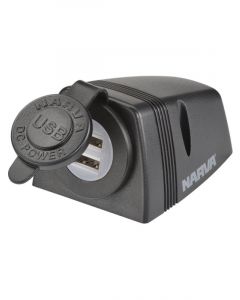 Narva Heavy-Duty Surface Mount Dual USB Socket