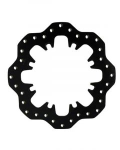 Wilwood Brake Rotor Solid Cross-Drilled Steel Black Universal Each
