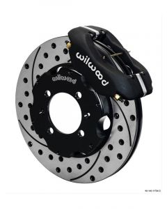 Wilwood Disc Brake Front Big Brake Drilled/Slotted Rotors 4-Pisto