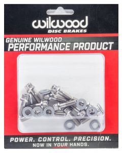 Wilwood Brake Rotor Bolts Stainless Steel Natural 1/4-20 In. Thread