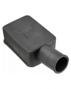 Projecta Straight PVC Terminal Cover Black Pack of 10