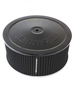 Aeroflow 9" X 4" Air Cleaner Assembly 7-5/16" Neck, Black Lid Cot