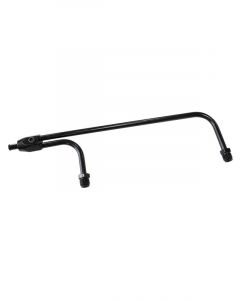 Aeroflow Black Steel Holley Fuel Line 9-5/16" inlets 3/8" tube