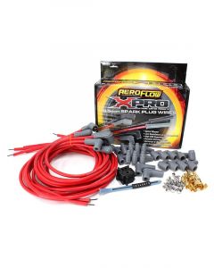 Aeroflow Univ Lead Set Red 90Deg V8 90Deg Plug Std & Hei Red