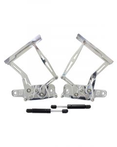 Aeroflow Billet Bonnet Hinge Kit Polish Lc - Lj - Holden Torana