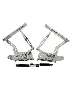 Aeroflow Billet Bonnet Hinge Kit Polish Holden Hk - Ht - Hg