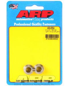 ARP Nut 12Pt Stainless Steel Polished 10mm x 1.25 Thread Pair