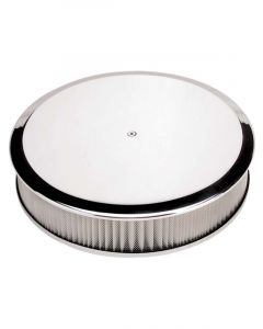 Billet Specialties Plain A/Cleaner Round 14X3 Polished Recessed