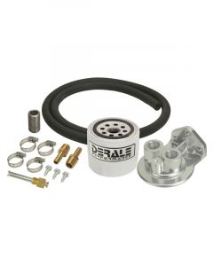 Derale Single Mount 3/8" Npt Ports Up Remote Transmission Filter Kit