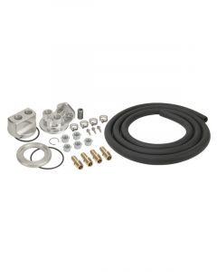 Derale Oil Filter Relocation Kit Universal Single Filter Kit