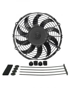 Derale 10" High Output Electric Fan Curved Blade, Puller, 840 Cfm