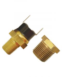 Derale Thermo Fan Switch 180'F 82'C, 1/8" Npt & 3/8" Npt