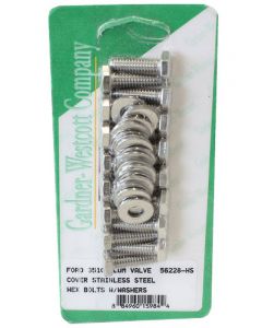 Gardener-Westcott Ford 351C Valve Cover Bolt Kit S/Steel Hex Suit Al