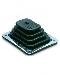 Hurst Shifter Boot B4 5-1/4 in x 6-1/2 in Base Square Boot Rubber / S