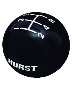 Hurst 5 Speed Shifter Knob (3/8-16) Black With Hurst Logo