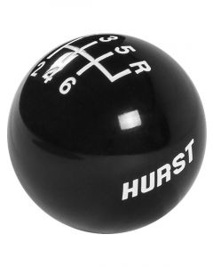 Hurst 6 Speed Shifter Knob (3/8-16) Black With Hurst Logo