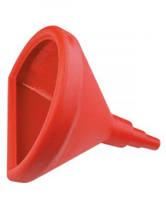 Jaz Funnel - D-Shape - 15 in OD x 16 in Long - Plastic - Red - Each