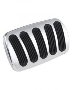 Lokar Billet Alloy Curve Brake Pedal Auto 55-57 Chev W/Rubber Inser