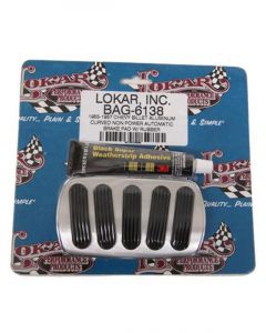 Lokar Billet Alloy Curve Brake Pedal Manual 55-57 Chev W/Rubber